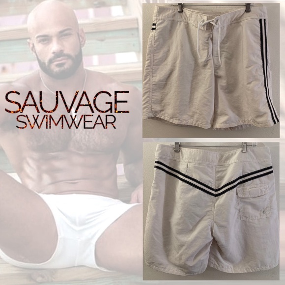 Sauvage Swim Trunks XL 56 Waist RARE style - Picture 1 of 3